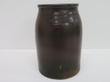 JB & A Maxfield stoneware jar, 9 1/4