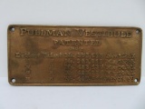 Pullman Vestibule bronze plaque, 1889, 7