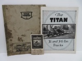 Titan Truck brochures, Milwaukee Wis