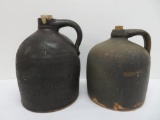 Two stoneware jugs, 9