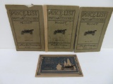Four Model T price lists of parts, c 1918
