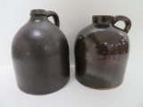 Two shoulder jugs, wide mouth and C Hermann & Co Milwaukee, 9