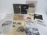 Gramm Berstein Motor Truck vintage auto service lists and booklets
