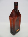 E Schneiders amber whiskey bottle, 10