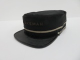 Antique Brakeman cap, metal thread, 7 3/4