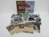 Hupmobile brochures, vintage automobile photos
