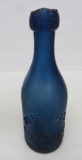 Hopkins Milwaukee Hutchinson bottle, cobalt, 7 1/2