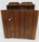 Wooden wainscott child's / doll dry sink cupboard, 18