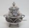 Southbington ornate covered butter dish, plated, 8 1/2