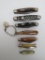 Seven Vintage small folding pocket knives, 1 1/2