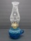 Electric Blue fingertip oil lamp, 13