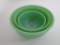 Nest of Fire King Jadeite mixing bowls 4 1/2