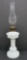 Milk Glass oil lamp, 23