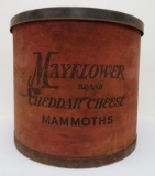 Mayflower Brand Cheddar Cheese Mammoths wood box, red, 17