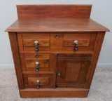 Lovely Walnut three drawer commode