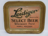 Vintage Pre Prohibition Leidiger Brewing Company tray, Merrill Wis, 13