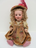 German Character Revelo bisque head doll, composition body, 18