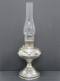 Bradley and Hubbard Nickle plated oil lamp, 1904, 21