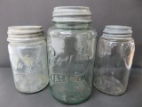 Three vintage Canning Jars, Boyd