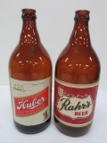 Huber and Rahr's Quart paper label beer bottles