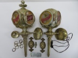 Pair of Schlitz Carriage Lights, 22