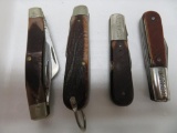 Four vintage pocket knives, Barlow and Old Timer