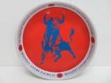 1969 Schlitz Malt Liquor Beer Tray, Bull, 13