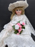 A 19 Paris Bisque doll, Antique reproduction, 26