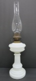 Milk Glass oil lamp, 23