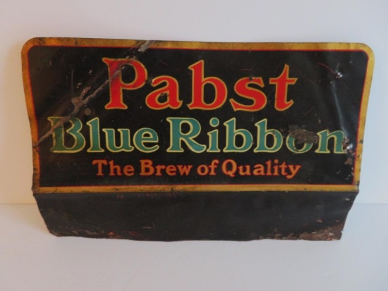 Metal Pabst Blue Ribbon Sign, 10" x 6 1/2"