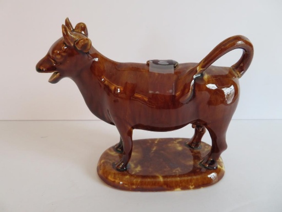 Antique Bennington Cow Creamer, 7"