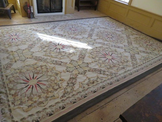 Room size Rug, lovely earthtone colors and pattern