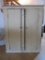 Two door rustic painted cabinet