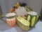 Decorative vegetable harvest dishware