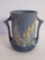 Roseville Foxglove Vase, blue, 42-4, 4