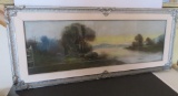 Landscape Pastel in style of Gunderson and Chandler, framed size 35