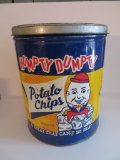 Humpty Dumpty Potato Chip tin, 14 1/2