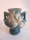 Roseville Clematis Vase, blue, 188-6, 6