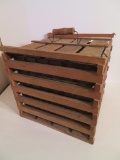 Wooden egg crate, 12