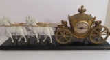 United Horse drawn carried clock, electric, 21