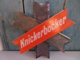 Plastic Knickerbocker advertising sign
