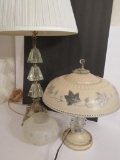 Vintage Lamp lot, glass