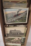 About 300 souvenir and travel postcards
