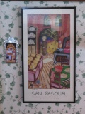 San Pasquale print and metal wall plaque