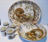 William Sonama Turkey Platter and bowl