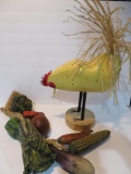 Decorative chicken and vegetable braid