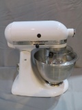 Kitchen Aid Mixer, Model K45SS, white