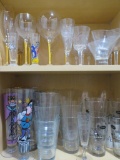 Cupboard of assorted glassware, Fun cocktail and entertaining