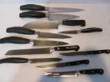 10 Henckel knives and one Dreizak