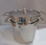 All Clad stainless kettle and steamer, 10